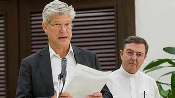 Fabrizio Hochschild, coordinador de la ONU en Bogotá. Foto: AFP.