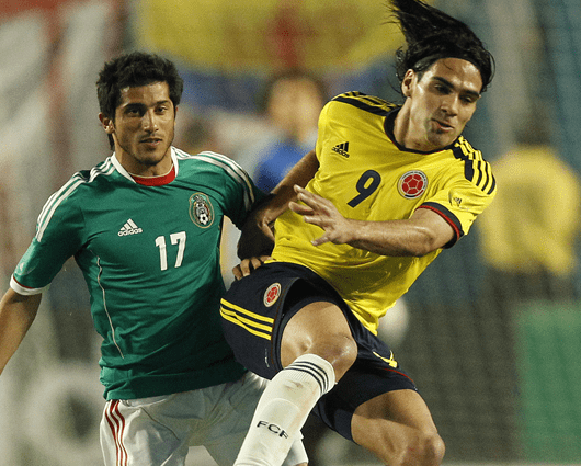 Radamel Falcao le anotó a México en el último partido que jugaron en 2012. Foto: AFP