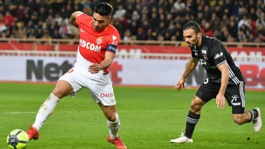 Radamel Falcao, delantero del Mónaco. AFP