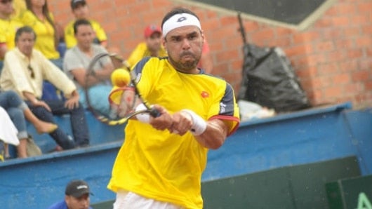 El tenista colombiano Alejandro Falla. Foto: Fedecoltenis