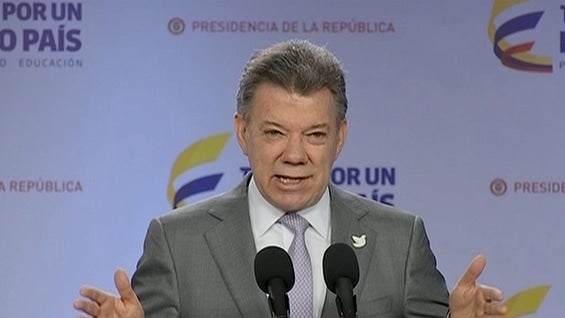 Juan Manuel Santos, presidente de Colombia. Foto: NoticiasRCN.com