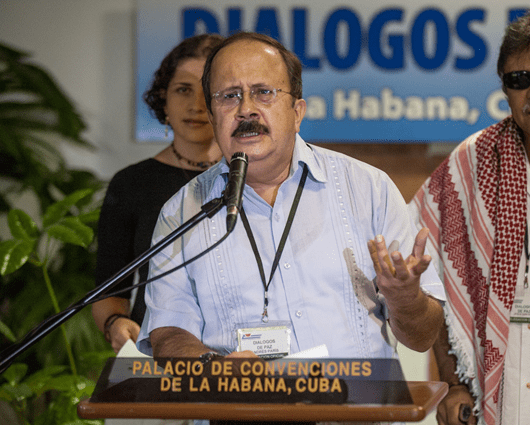 Jesús Emilio Carvajalino, alias ‘Andrés París’. Foto: AFP.