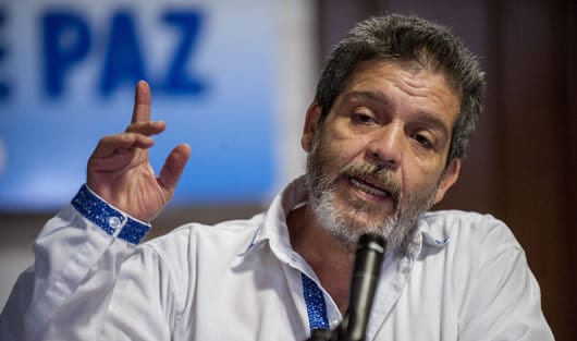 'Marcos Calarcá', negociador de las Farc en los diálogos de paz. Foto: AFP.