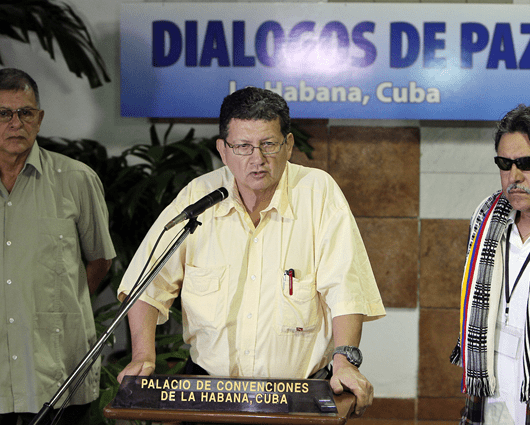 ´Pablo Catatumbo', negociador de las Farc en La Habana. Foto: EFE.