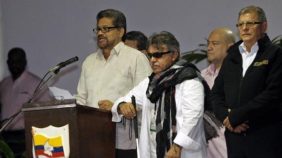 Desde Cuba, la delegación de la guerrilla ha insistido en que quiere la paz. Foto: EFE