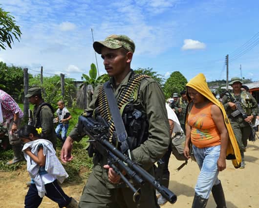 En 2013, dejaron las armas 1.200 guerrilleros. Foto: AFP