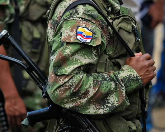 En el enfrentamiento cinco guerrilleros de las Farc habrían muerto. Foto: AFP.