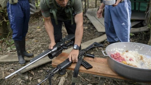 Guerrilleros de las Farc. Foto: AFP