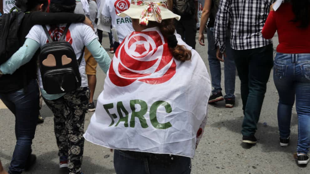 Partidario de la Farc. Foto: AFP