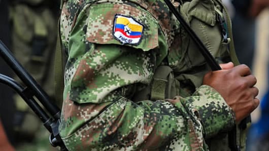 Según el presidente Santos, el ataque fue realizado por el Frente 58 de las Farc junto con hombres del Clan Úsuga. Foto: AFP.