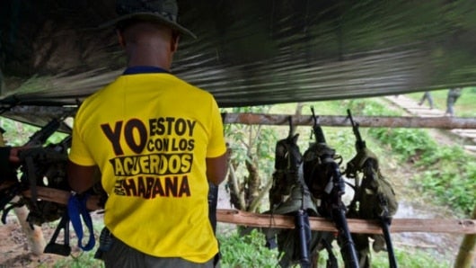Guerrillero de las Farc. Foto: AFP