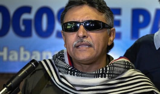 El delegado de las Farc ‘Jesús Santrich’. Foto: AFP