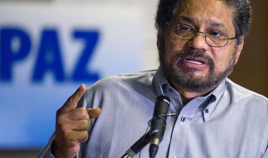 El jefe negociador de las Farc, 'Iván Márquez'. Foto: AFP,