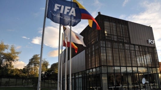 La Federación Colombiana de Fútbol (FCF). Foto: AFP