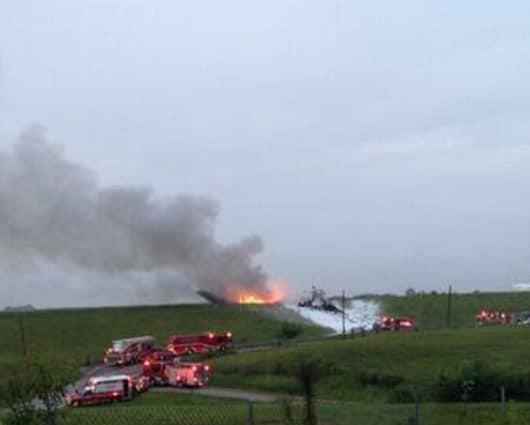 En la aeronave había dos tripulantes. Foto: @Fariasdenuncie