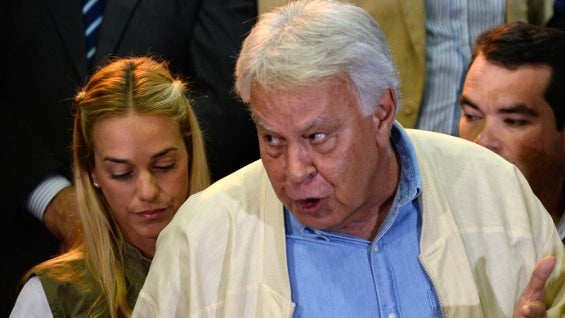 Felipe González, expresidente del Gobierno de España. Foto: AFP