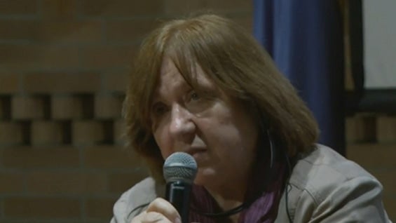 La periodista Svetlana Alex-ievich. Foto Noticias RCN