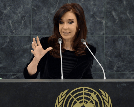 La presidenta argentina, Cristina Fernández. Foto: AFP.