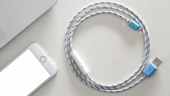 El cable será de Nylon, material que evita que el innovador producto se enrede. Foto. Indegogo