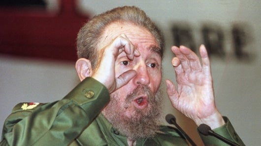 Fidel Castro, líder de la revolución cubana. Foto: AFP