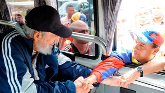 Foto revelada por los medios cubanos.