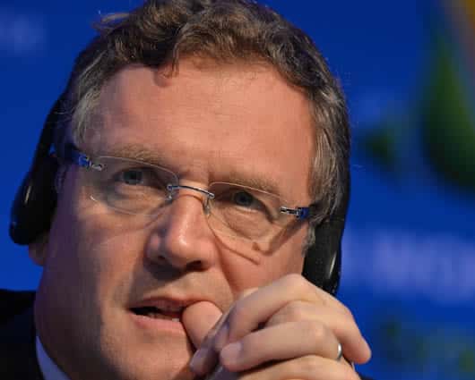 Jerome Valcke, secretario general de la FIFA. AFP