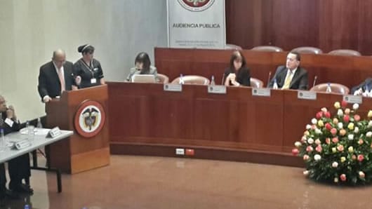 El fiscal general, Néstor Humberto Martínez. Foto: AFP