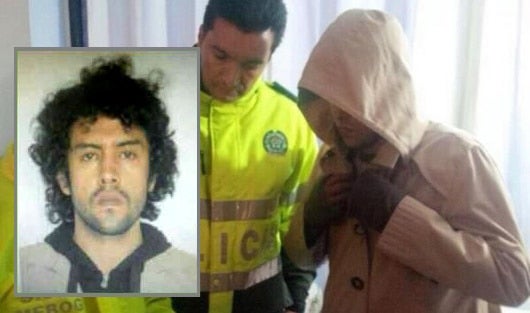 Momento de la captura de Jonathan Vega Chávez.