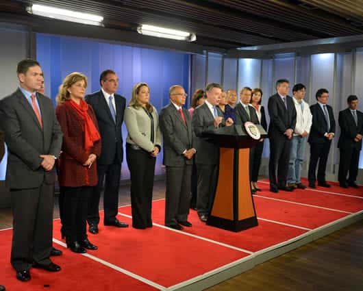 Juan Manuel Santos, presidente de la República. Foto: SIG.