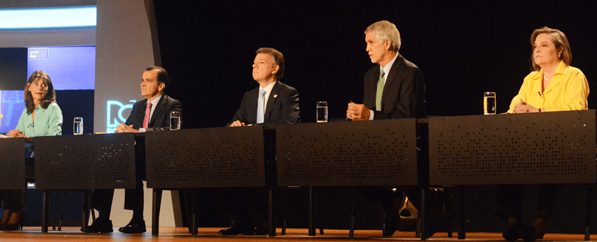 Por primera vez, los candidatos debatieron sobre sus ideas. Foto: Andrés Felipe Reza.