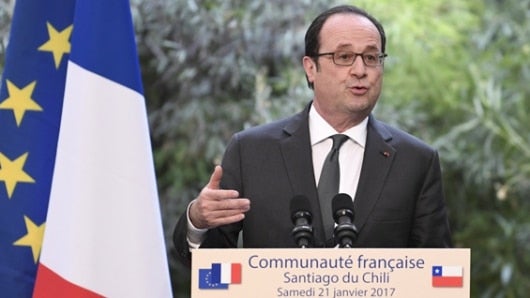 François Hollande, presidente de Francia. Foto: AFP