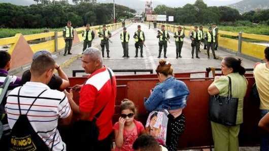 La frontera colombo-venezolana estará cerrada hasta el domingo. Foto EFE
