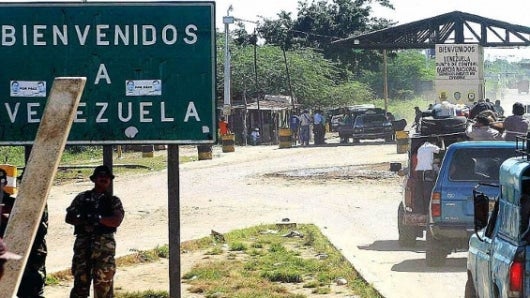 Frontera Venezuela. Foto. Referencia AFP.