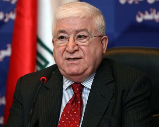 Masum, nacido en 1938, sucede a Jalal Talabani en el puesto. Foto: AFP