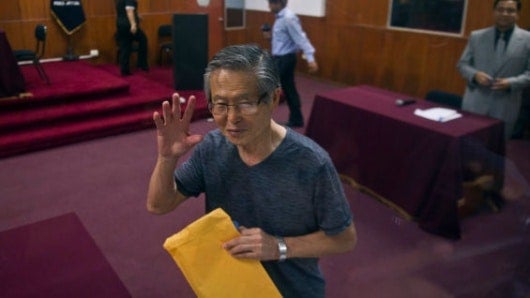 El expresidente peruano Alberto Fujimori. Foto: AFP