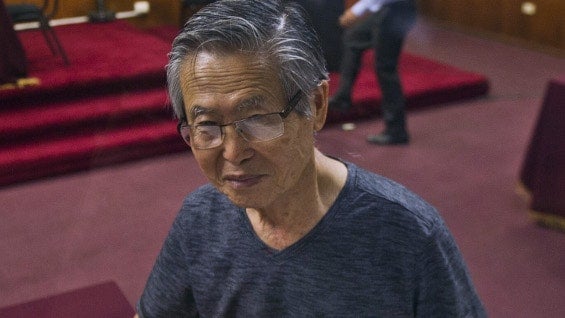 Alberto Fujimori, expresidente de Perú. Foto: AFP.