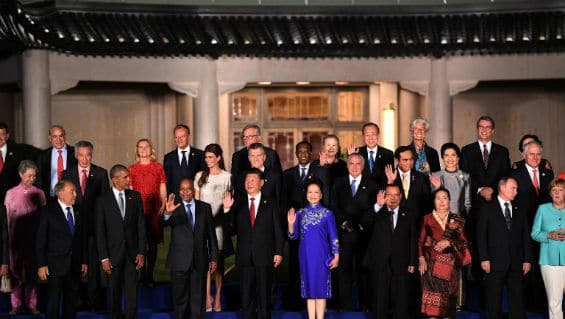 Los líderes de los 20 países más poderosos del planeta se reunieron en China desde este domingo. Foto Agencia AFP