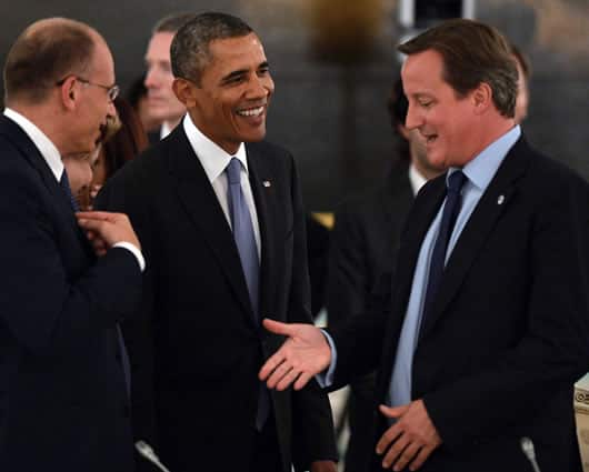 Obama y Cameron fueron quienes apoyaron en un principio el ataque a Siria: Foto: EFE
