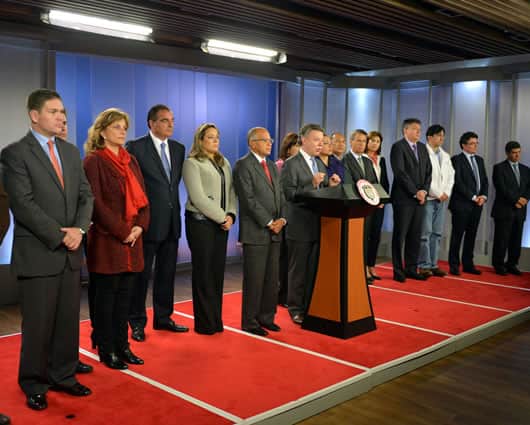 Juan Manuel Santos, presidente de la República. Foto: SIG.