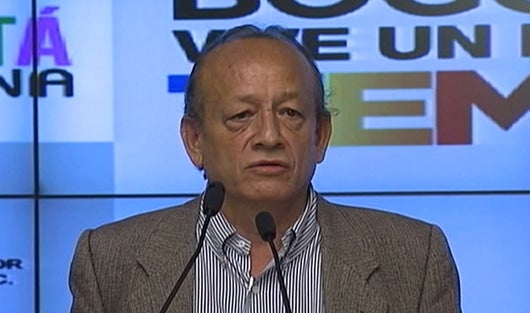 El secretario de gobierno de Bogotá, Hugo Zárate.