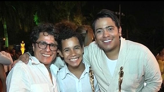 Julián Bautista y Orlando Liñán premiados como mejor actor de reparto y actor revelación del año. Foto: NoticiasRcn