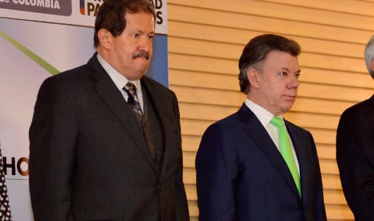El vicepresidente Garzón y el presidente Juan Manuel Santos. Foto: Oficial.