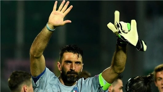 Jugó 220 encuentros con el Parma, 612 con la Juventus y 167 con su equipo nacional. Su 168º partido con la Azzurra. Foto: AFP