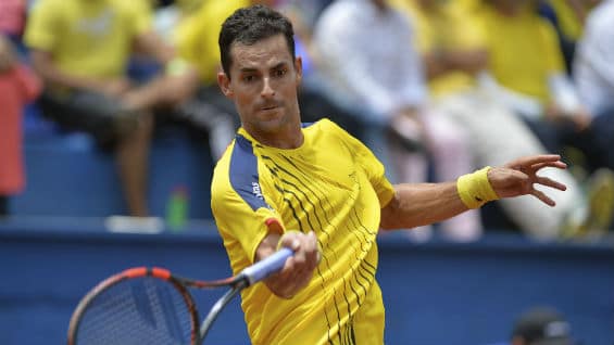 El tenista colombiano Santiago Giraldo. Foto Agencia AFP