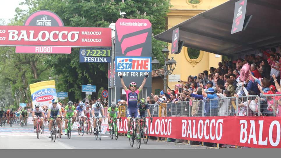 Diego Ulissi (Lampre) ganó este viernes en Fiuggi. Foto Oficial.