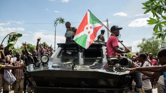 El propio Ndayirukiye había anunciado el jueves el fracaso del golpe lanzado el miércoles. Foto: AFP