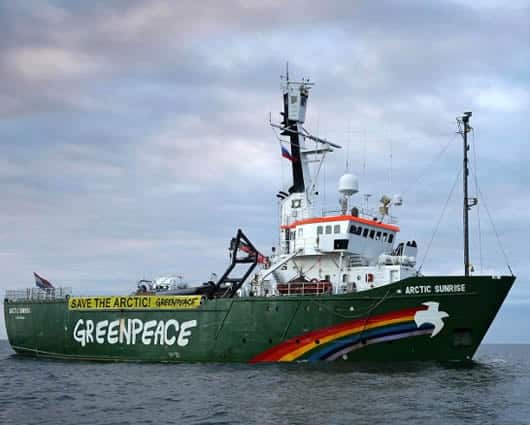 El rompehielos Arctic Sunrise. Foto: AFP