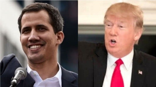 FOTO: Juan Guaidó - Donald Trump. NoticiasRCN.com