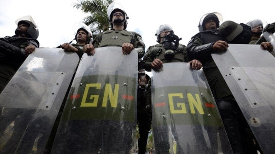 Guardia Nacional Venezolana. Foto: archivo AFP.