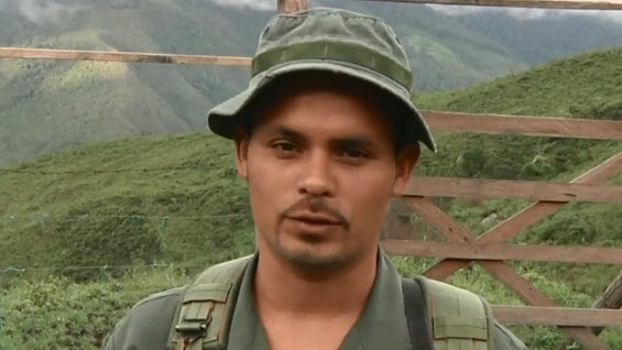 Gabriel Méndez, integrante del bloque 53 de las Farc. Foto: Noticias RCN.